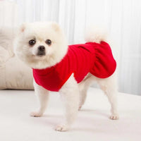 KUTKUT Turtleneck Dog Sweater for Small Dog Cat Girl, Fall Dog Sweater Dress with Pocket D-Ring, Puppy Sweater Fleece Dog Dress with Harness, Dog Dress Pet Clothes-Frock-kutkutstyle