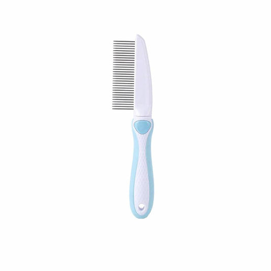 KUTKUT Long Teeth Detangling Pet Comb | Stainless Steel Grooming Comb | Removes Tangles, Mats, Shed Hair, and Dirt - Ideal for Everyday Use On Dogs and Cats with Short Or Long Hair - kutkutst