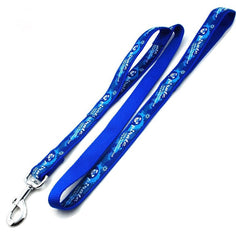 KUTKUT Dog Collar Combo Set | Matching Collar & Leash | Safety Set for Daily Outdoor Walking, Running & Training Small Medium Dogs Cats (Blue, Adjustable Neck: 38cm - 54cm) - kutkutstyle