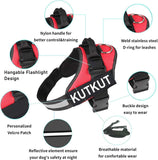 KUTKUT 2022 Dog Vest Harness, No-Pull Pet Harness Adjustable Soft Padded Dog Vest, Reflective No-Choke Pet Oxford Vest with Easy Control Handle for Small Dogs - kutkutstyle