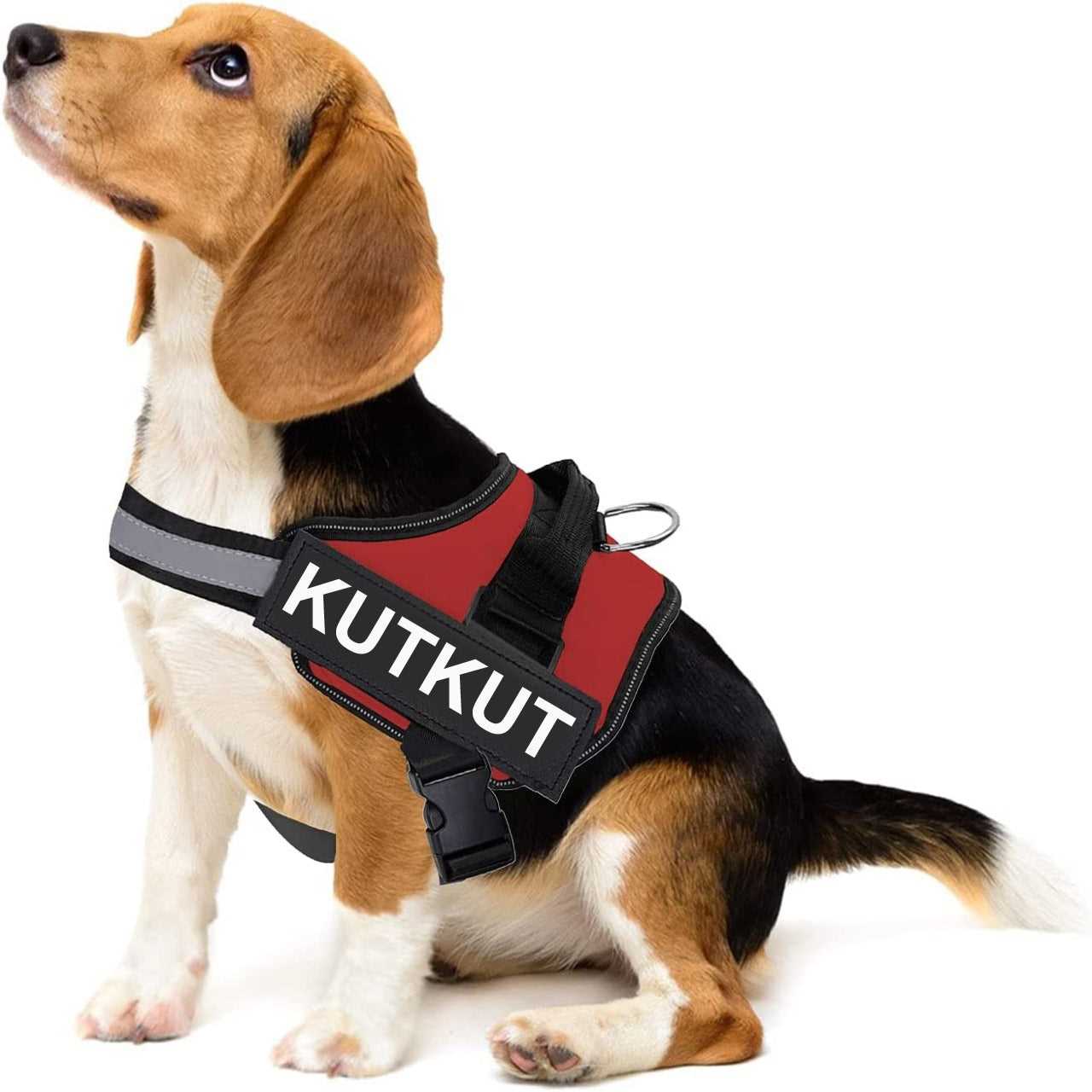 KUTKUT 2022 Dog Vest Harness, No-Pull Pet Harness Adjustable Soft Padded Dog Vest, Reflective No-Choke Pet Oxford Vest with Easy Control Handle for Small Dogs-Harness-kutkutstyle