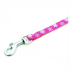 KUTKUT Adjustable Basic Harness and Leash | Snow Flakes Print Heavy Duty No Pull Nylon Harness for Puppy - kutkutstyle