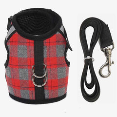 KUTKUT Adjustable & Breathable Pet Vest Harness and Leash No Choke No Pull | for Puppies - kutkutstyle