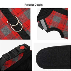 KUTKUT Adjustable & Breathable Pet Vest Harness and Leash No Choke No Pull | for Puppies - kutkutstyle