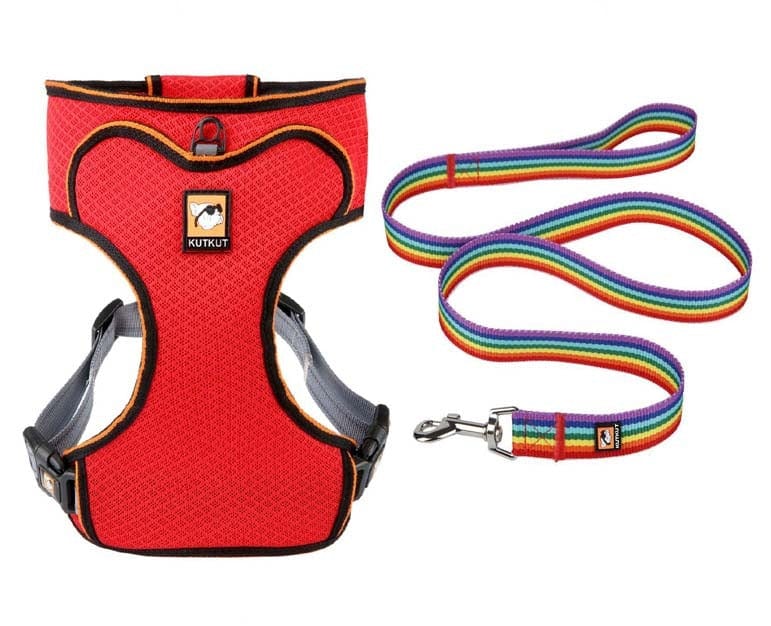 KUTKUT Adjustable No Pull Dog Vest Harness and Leash Set | Reflective Pet Harness for Small Dogs | Breathable Pet Oxford Outdoor Vest Harness for Small Dogs.-Harness-kutkutstyle