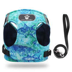 KUTKUT Adjustable No Pull, No Choke Puppy and Cat Harness, Breathable and Reflective Harness and Leash for Small Puppy - kutkutstyle