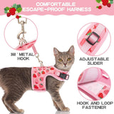 KUTKUT Cat & Small Dog Puppy Harness with Leash and Collar for Walking - Escape Proof - Adjustable Soft Vest Harnesses for Small Dogs and Cats - kutkutstyle