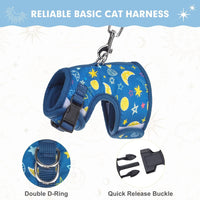 KUTKUT Cat & Small Dog Puppy Harness with Leash and Collar for Walking - Escape Proof - Adjustable Soft Vest Harnesses for Small Dogs and Cats-Harness-kutkutstyle