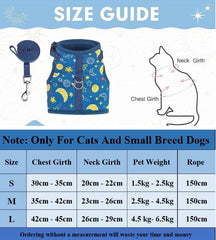 KUTKUT Cat & Small Dog Puppy Harness with Leash and Collar for Walking - Escape Proof - Adjustable Soft Vest Harnesses for Small Dogs and Cats - kutkutstyle