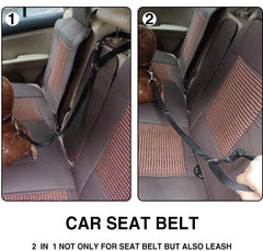 KUTKUT Dog Cat Safety Seat Belt Strap Car Headrest Restraint Adjustable Nylon Fabric Dog Seatbelt Harness in Vehicle Travel Daily Use (Green)… - kutkutstyle