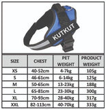 KUTKUT Dog Harness, No-Pull Pet Harness Adjustable Soft Padded Dog Vest, Reflective No-Choke Pet Oxford Vest with Easy Control Handle for Small Dogs - kutkutstyle