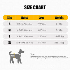 KUTKUT Dog Sling for Medium Dogs Hind Leg Support to Help Rehabilitate The Hind Limbs of Elderly Dogs with Weak Hind Legs Disabilities and Injuries Dog Harness Helps Arthritis ACL Recovery - 