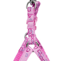 KUTKUT Adjustable Soft Cute Step-in |No-Pull & No-Choke | Small Puppy Girl Boy Dog Harness and Leash Set (Pink, Size: S, Adjustable Chest:31-46 cm) - kutkutstyle