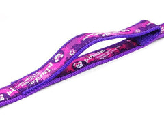 KUTKUT Dog Collar Combo Set | Matching Collar & Leash | Safety Set for Daily Outdoor Walking Running & Training Small Medium Dogs Cats (Purple, Adjustable Neck: 38cm - 54cm) - kutkutstyle