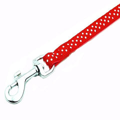KUTKUT Adjustable | Polka Print Heavy Duty | No Pull Pet Back Clip Halter Harness and Leash for Small- Medium Dogs and Cats (Red, Size: M, Adjustable Chest: 41-61 cm) - kutkutstyle