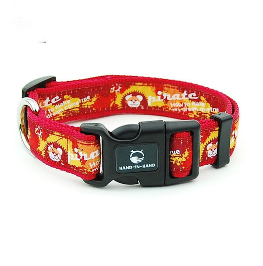 KUTKUT Dog Collar Combo Set | Matching Collar & Leash | Safety Set for Daily Outdoor Walking Running Training Small Medium Dogs Cats (Adjustable Neck: 38cm - 54cm) - kutkutstyle