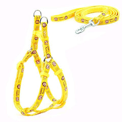 KUTKUT Adjustable| Step in Basic Nylon Harness and Leash for Puppy Outdoor Running Training Walk (Size: S, Adjustable Chest: 31-46cm) - kutkutstyle