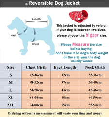 KUTKUT Christmas Dog Winter Coat Pet Sweater, 2-in-1 Dog Fleece Jacket Reflective Pet Warm Vest, Cold Weather Christmas Costume Dog Clothes for Puppies and Small Dogs - kutkutstyle