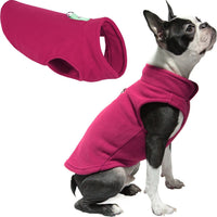 KUTKUT Fleece Vest Dog Sweater - Warm Pullover Fleece Jacket with Leash Attachment - Winter Small Dog Sweater Coat - Cold Weather Dog Clothes for Small Dogs ShishTzu, Lahsa Apso, King Charls 
