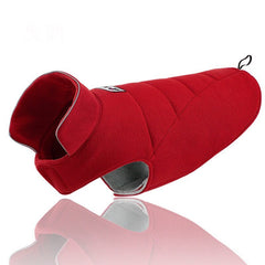 KUTKUT Reversible 2-in 1 Windproof Winter Warm Fleece Dog Coat Jacket Reflective Soft Pet Dog Vest Apparel Overcoat for Small Dogs and Cats for Cold Weather Leash Access-Jacket-kutkutstyle