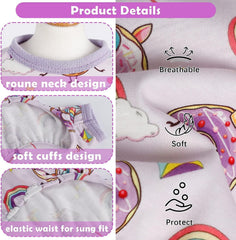 KUTKUT Small Dog Bodysuit, Dog Pjs Spring Doggie Onesies Summer Pet Jammies Dog Clothes for Puppies Small Dogs Girl, Cat Apparel Outfit For ShihTzu, Maltese, Bichon - kutkutstyle