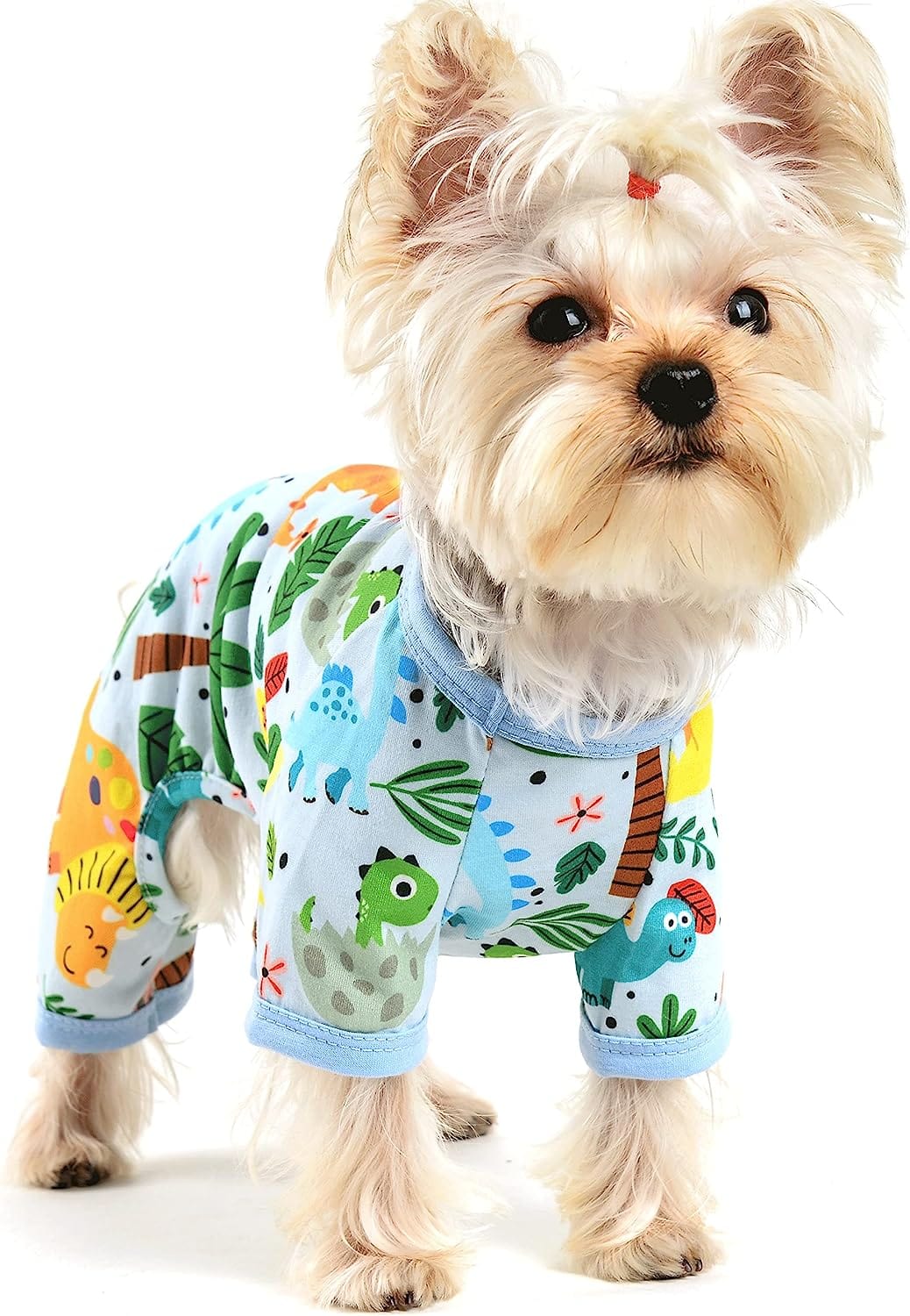 KUTKUT Small Dog Jumpsuit, Dog Pjs Spring Doggie Onesies Summer Pet Jammies Dog Clothes for Kitten Puppies Small Dogs Girl, Cat Apparel Outfit-Jumpsuit-kutkutstyle