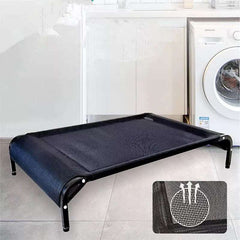 KUTKUT Anti -Moisture Elevated Dog Bed | Breathable & Washable Pet Cot for Small Medium and Large Dogs | Portable Durable Heavy Duty Steel Framed Raised Pet Cot - kutkutstyle