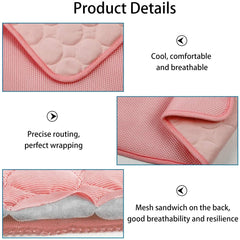 KUTKUT Pet Cooling Mats, Washable, Reusable & Breathable Ice Silk Pet Self Cooling Blanket | Non-Toxic Pet Sleeping Pad Blanket for Pet Bed Kennels Couches Sofa Floors Car Seats-kutkutstyle