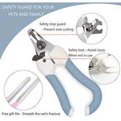 KUTKUT Pets Nail Clippers, Professional Dog and Cat Nail Clippers and Trimmer with Safety Guard Free Nail File, Sturdy Non Slip Handles, Best Safe at Home Grooming-kutkutstyle