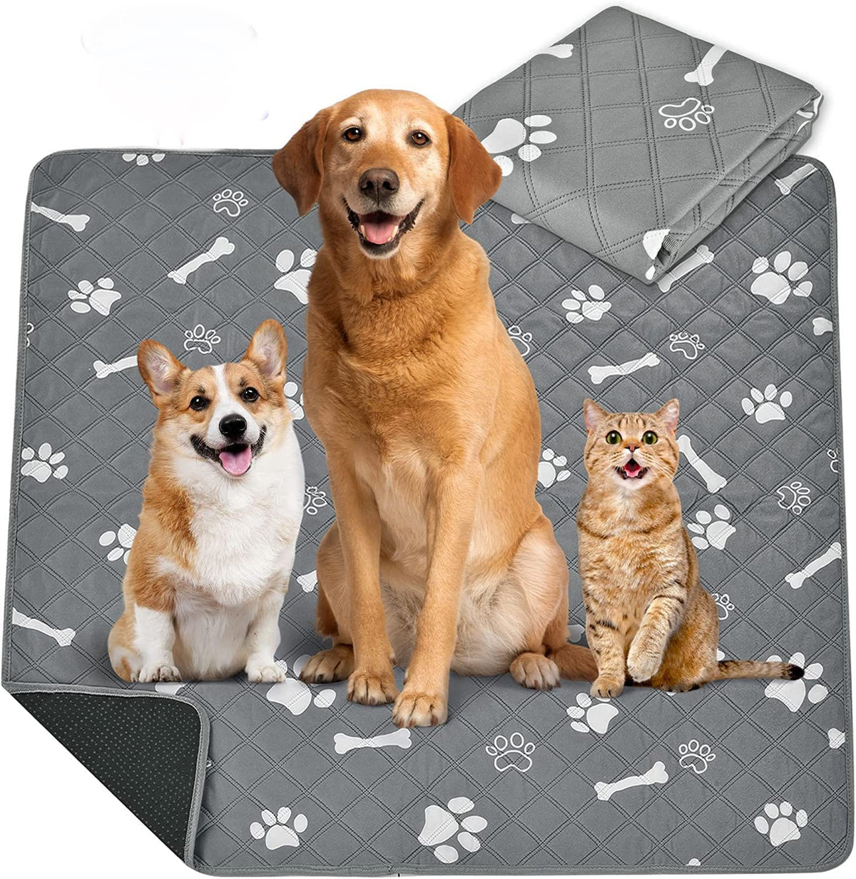 KUTKUT Washable Puppy Pee Pads,Reusable Pet Training Pads