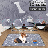 KUTKUT Washable Puppy Pee Pads,Reusable Pet Training Pads,Puppy Kitten Dog Pee Pad,Waterproof Pet Pads for Dog Bed Mat, Super Absorbing Whelping Pads - kutkutstyle