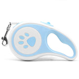 KUTKUT Retractable Dog Leash, 360° Tangle-Free Pet Leash, Anti-Slip Handle One-Handed Brake/Pause/Lock 5 Meter Nylon Retractable Flexi Dog Leashes for Small Dogs & Medium Dogs (Blue, 16ft)…-Leash-kutkutstyle