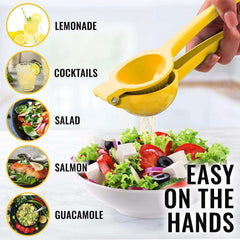 EZYHOME Lemon Squeezer - Lemon Juicer -Manual Juicer Citrus Lemon Squeezer, Fruit Juicer Lime Press Metal, Professional Kitchen Tools And Gadgets For Making Fresh Juice - Dishwasher-Safe - ku