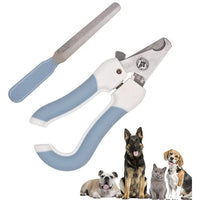 KUTKUT Pets Nail Clippers, Professional Dog and Cat Nail Clippers and Trimmer with Safety Guard Free Nail File, Sturdy Non Slip Handles, Best Safe at Home Grooming-kutkutstyle
