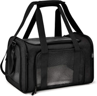 KUTKUT Cat Carriers Small Dog Carrier Pet Carrier Bag for Small Medium Cats Dogs Puppies up to 6Kg, Airline Approved Small Dog Carrier Soft Sided, Collapsible Travel Puppy Carrier - kutkutsty