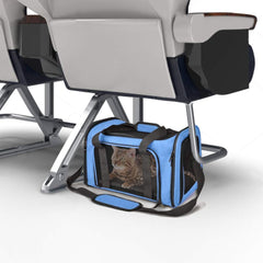 KUTKUT Cat Carriers Small Dog Carrier Pet Carrier Bag for Small Medium Cats Dogs Puppies up to 6Kg, Airline Approved Small Dog Carrier Soft Sided, Collapsible Travel Puppy Carrier - kutkutsty
