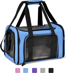 KUTKUT Cat Carriers Small Dog Carrier Pet Carrier Bag for Small Medium Cats Dogs Puppies up to 6Kg, Airline Approved Small Dog Carrier Soft Sided, Collapsible Travel Puppy Carrier - kutkutsty