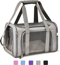 KUTKUT Cat Carriers Small Dog Carrier Pet Carrier Bag for Small Medium Cats Dogs Puppies up to 6Kg, Airline Approved Small Dog Carrier Soft Sided, Collapsible Travel Puppy Carrier - kutkutsty