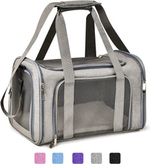 KUTKUT Cat Carriers Small Dog Carrier Pet Carrier Bag for Small Medium Cats Dogs Puppies up to 6Kg, Airline Approved Small Dog Carrier Soft Sided, Collapsible Travel Puppy Carrier - kutkutsty