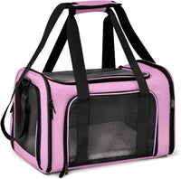 KUTKUT Cat Carriers Small Dog Carrier Pet Carrier Bag for Small Medium Cats Dogs Puppies up to 6Kg, Airline Approved Small Dog Carrier Soft Sided, Collapsible Travel Puppy Carrier - kutkutsty