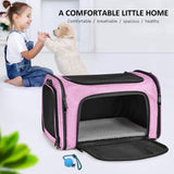KUTKUT Cat Carriers Small Dog Carrier Pet Carrier Bag for Small Medium Cats Dogs Puppies up to 6Kg, Airline Approved Small Dog Carrier Soft Sided, Collapsible Travel Puppy Carrier - kutkutsty
