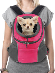 KUTKUT Pets Dog Carrier Backpack Puppy Dog Travel Carrier Front Pack Breathable Head-Out Backpack Carrier-PET BAG IN ACCESSORIES-kutkutstyle