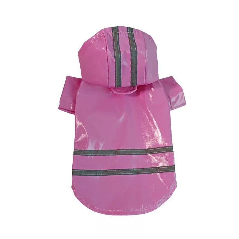 KUTKUT Small Dog Raincoat Lightweight Rain Jacket | Breathable Rain Poncho Hooded Rainwear Waterproof Coat with Safety Reflective Stripes (Blue, Size: XL, Back Length: 40cm, Bust: 52cm)-Rain Coat-kutkutstyle
