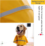 KUTKUT Dog Raincoat Adjustable Pet Water Proof Clothes Lightweight Rain Jacket Poncho Hoodies with Reflective Strip for Small Medium Large Dogs-Rain Coat-kutkutstyle