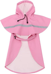 KUTKUT Pet Dog Raincoat Waterproof Hooded Dog Rain Jacket with Pocket Adjustable Lightweight Slicker Poncho with Reflective Strip for Small Medium Large Dogs-Rain Coat-kutkutstyle