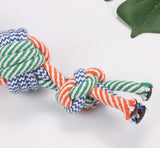 KUTKUT Crazy Three Braded Rope Pet Toy | Rope Ball Dog Toy Pet Teeth Cleaning Toy | Dog Chewing Teething Ropes for Small Medium Large Dogs (Weight: 150gm)-Ropes-kutkutstyle