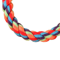 KUTKUT Buckle-Down Dog Toy Rope Tennis Ball, 8-Shaped Durable Dog Training Toy for Medium Dogs (Size: 28cm, Weight 150gm) - kutkutstyle