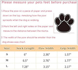 KUTKUT Anti-Slip Dog Socks with Grips Traction Control for Small Medium Large Dogs, Non Skid Indoor Double Side Pet Paw Protector for Hardwood Floor Wear-Socks-kutkutstyle