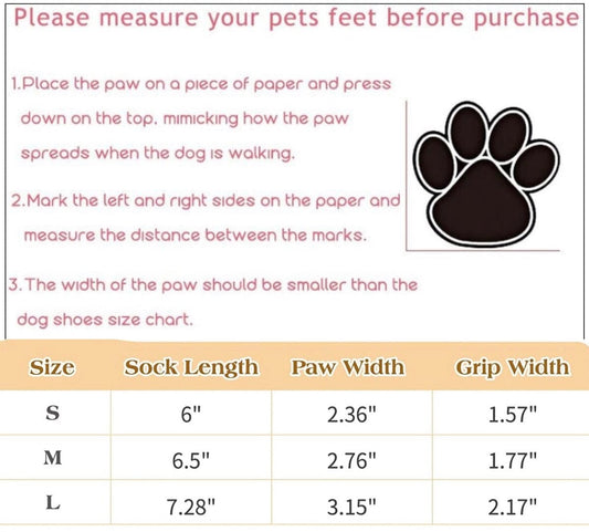 KUTKUT Dog Socks to Prevent Licking for Hardwood Floors - Leapord Pattern Socks for Small Medium Dogs - Double Side Grips Traction Control Non Skid Anti Slip Socks for Dogs - kutkutstyle