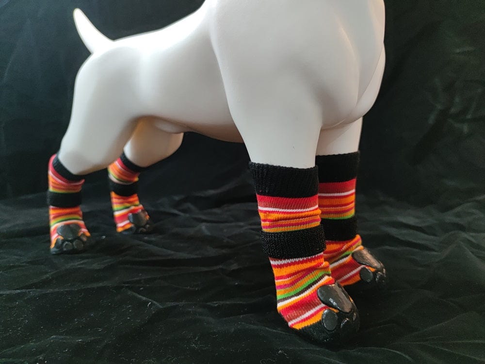 KUTKUT Dog Socks to Prevent Licking for Hardwood Floors - Socks for Small Medium Large Dogs - Double Side Grips Traction Control Non Skid Anti Slip Socks for Puppy Doggie Senior Dog - kutkuts